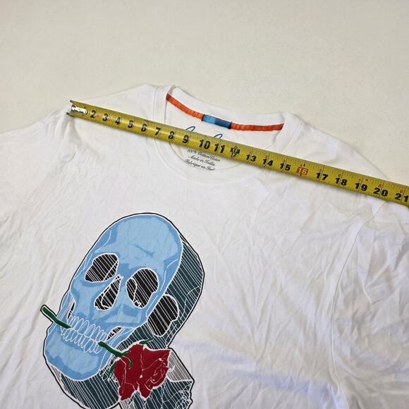 Robert Graham Men Roseland Short Sleeve Knit Graphic T Shirt In White Color 3XL - Picture 8 of 12